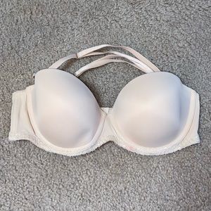 🌟PINK Victoria’s Secret Nude Size 36C Lightly Lined Multi-Way Plunge Bra